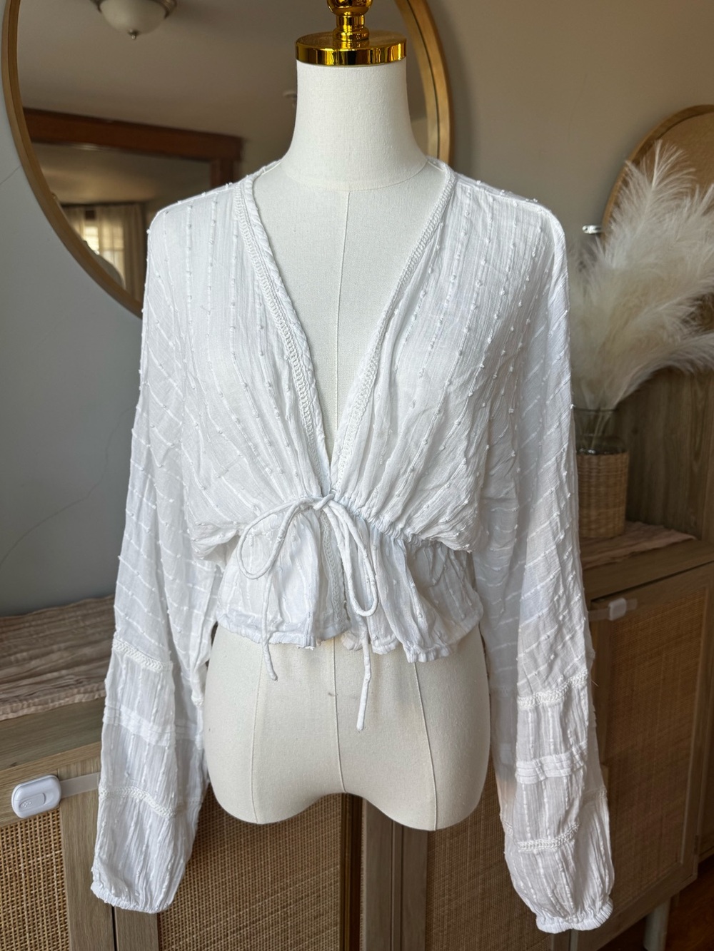 Pull & Bear | Tie Front Boho Blouse